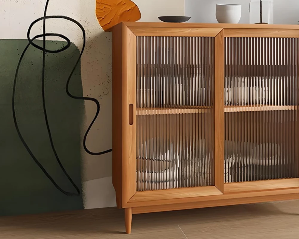 sideboard cabinet with glass doors