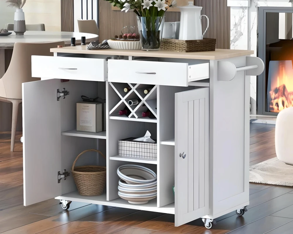 kitchen island cart on wheels