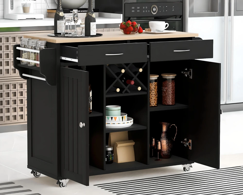 kitchen island cart on wheels