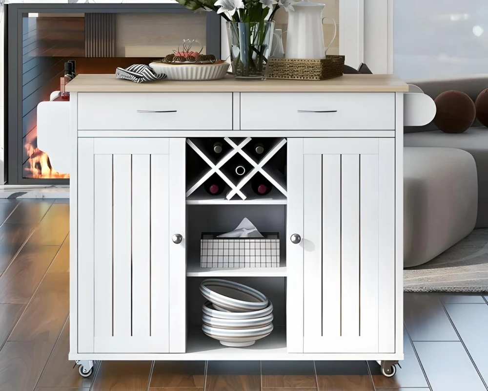 kitchen island and storage